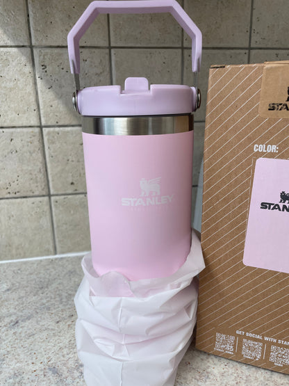 30 oz Stanley  Cup with Straw and Stainless Steel Sports Water Bottle Hot and Cold Drinks