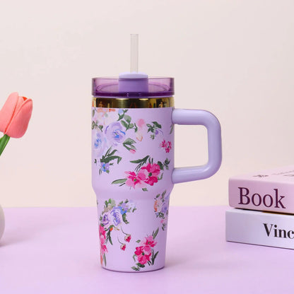 Sleek Travel Tumbler with StrawTM