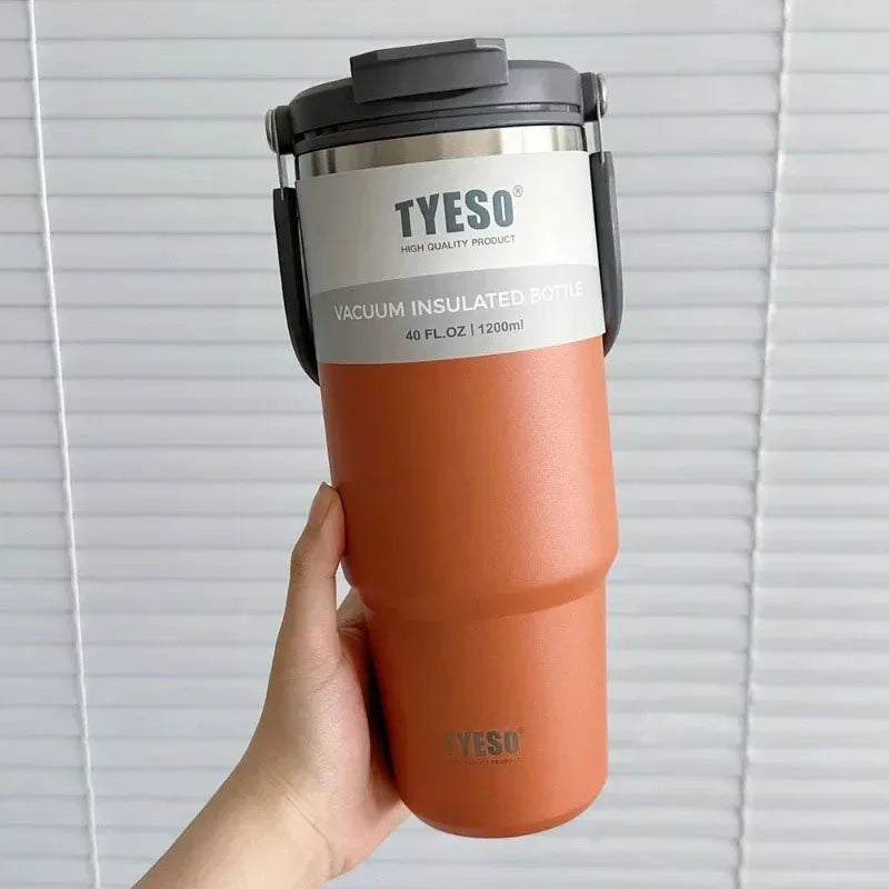 Tyeso 900ML Stainless Steel Coffee Cup Thermo Water Bottle Car Travel Mug Vacuum Cup Cold Hot Double-layer Insulated Tumbler