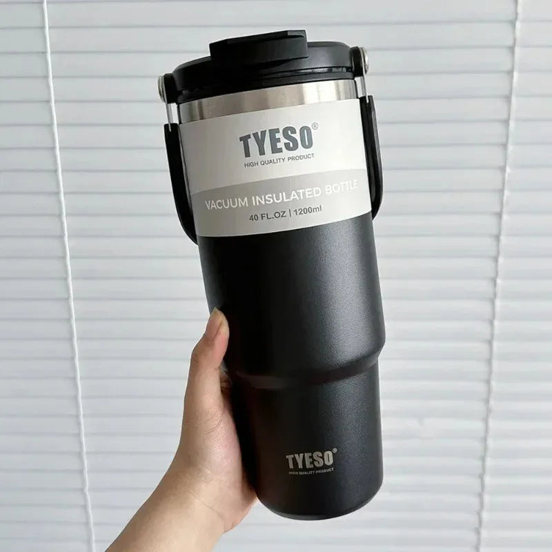 Tyeso 900ML Stainless Steel Coffee Cup Thermo Water Bottle Car Travel Mug Vacuum Cup Cold Hot Double-layer Insulated Tumbler