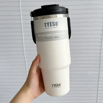 Tyeso 900ML Stainless Steel Coffee Cup Thermo Water Bottle Car Travel Mug Vacuum Cup Cold Hot Double-layer Insulated Tumbler