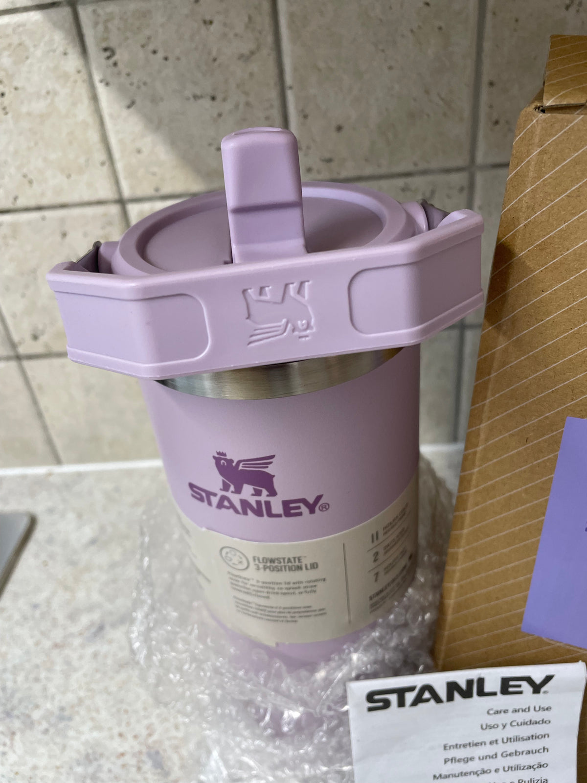 30 oz Stanley  Cup with Straw and Stainless Steel Sports Water Bottle Hot and Cold Drinks